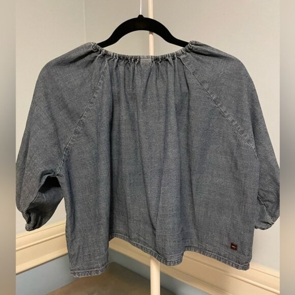 Tea Collection - girls - over sized denim look top - Picture 5 of 5